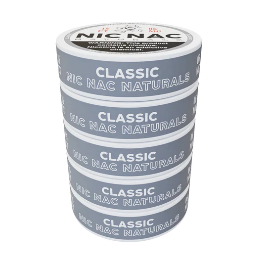 Nic Nac Naturals Nicotine Loznges 5Ct 2.11 Oz Classic 6mg