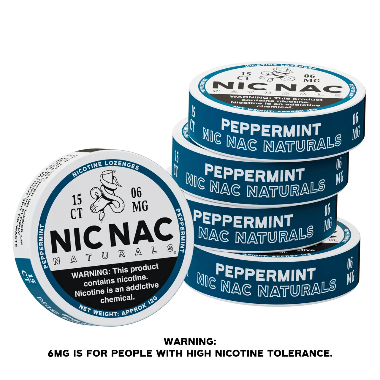 Nic Nac Naturals Nicotine Lozenges 5ct Peppermint