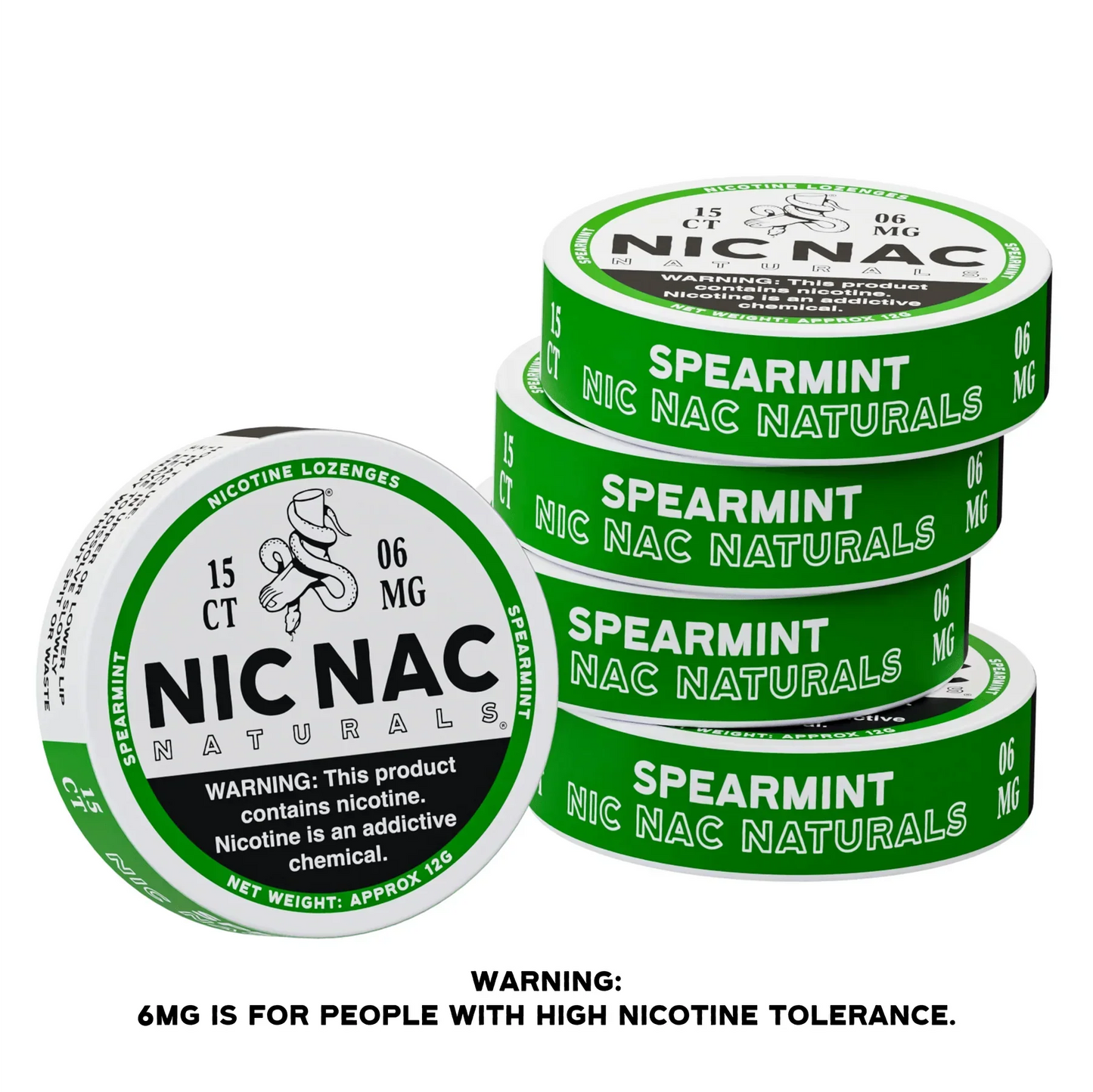 Nic Nac Naturals Nicotine Lozenges 5ct Spearmint