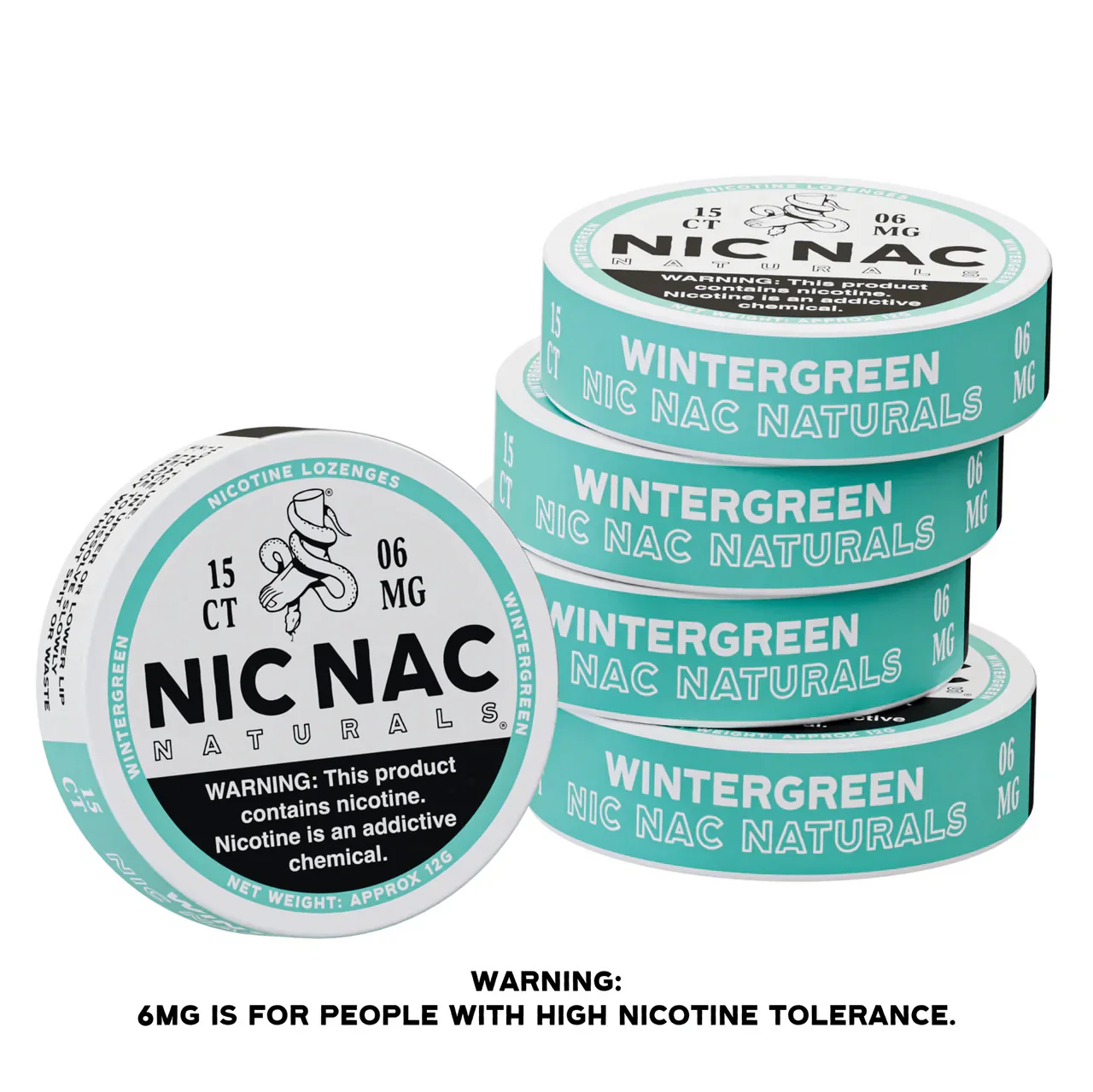Nic Nac Naturals Nicotine Lozenges 5ct Wintergreen