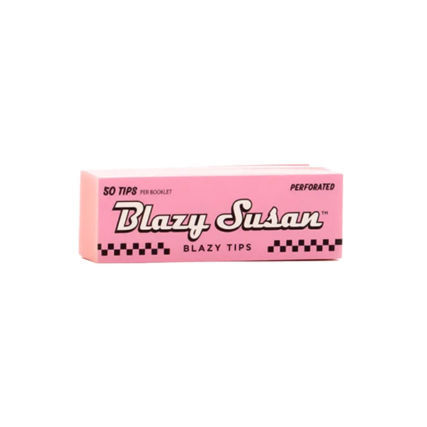 Blazy Susan Filter Tips 50-Tip Pack (25pc Display) Pink