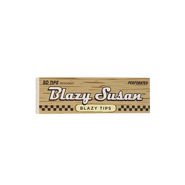 Blazy Susan Filter Tips 50-Tip Pack (25pc Display) Unbleached