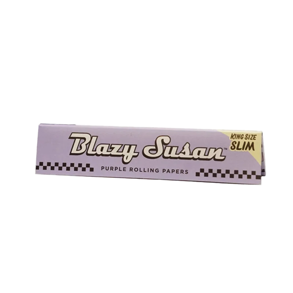Blazy Susan Rolling Papers Slim King Size 50-Sheet Booklet (32pc Display) Purple Packaging