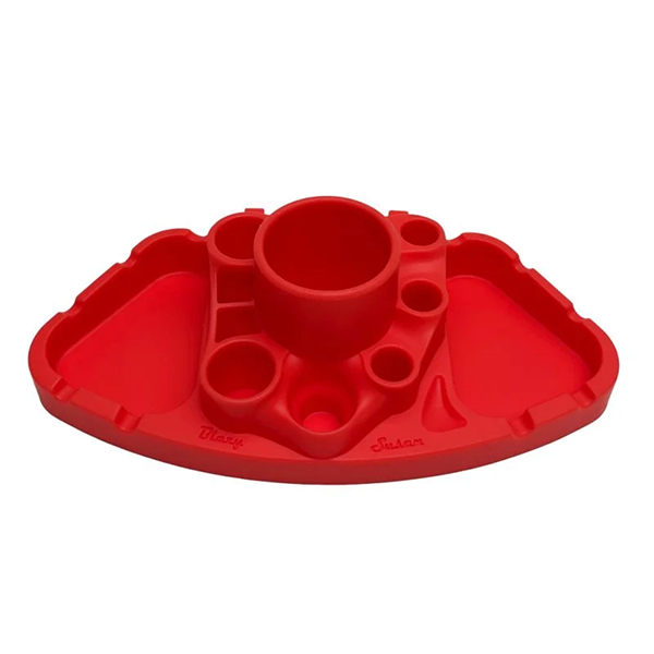 Blazy Susan Silicone Deluxe Dab Station | Red
