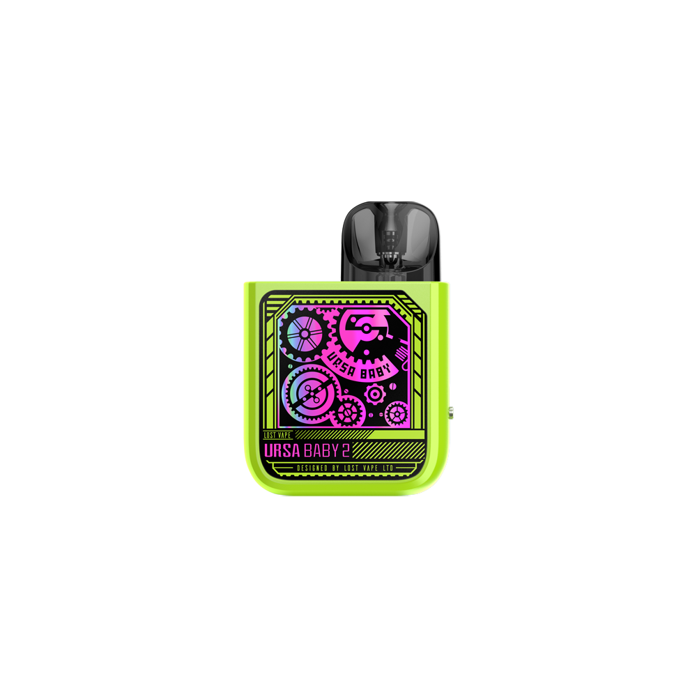 Lost Vape Ursa Baby 2 22W Kit (Pod System) | Pop Green× Time Gear