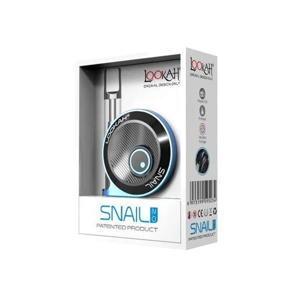 Lookah Snail 2.0 510 Thread Battery | Blue with Packaging