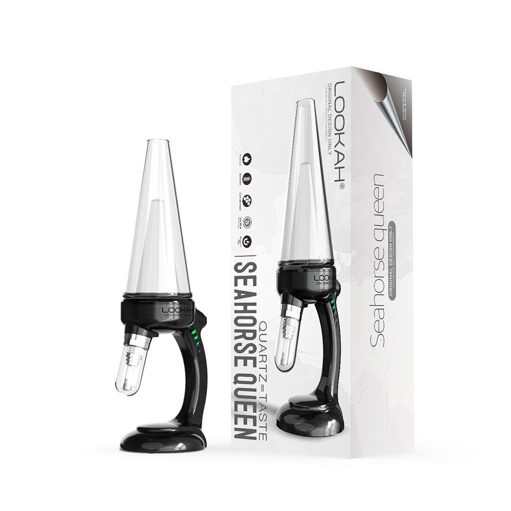 Lookah Seahorse Queen E-Dab Rig | Black with Packaging