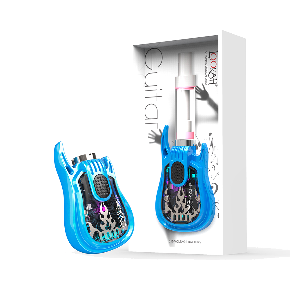Lookah Guitar 510 Battery Mod | Blue with Packaging