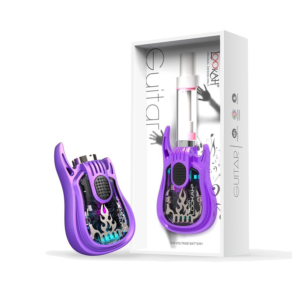 Lookah Guitar 510 Battery Mod | Purple with Packaging