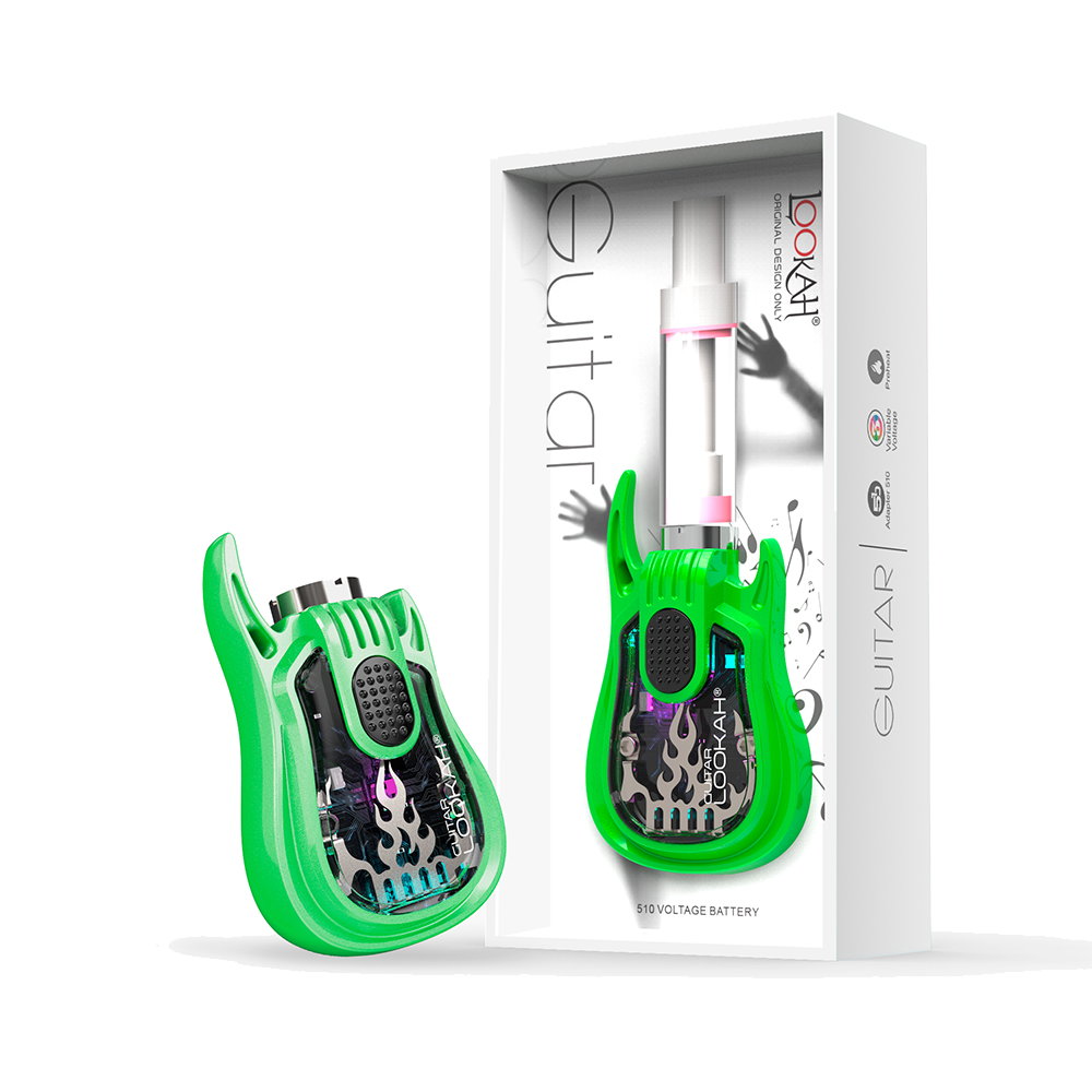 Lookah Guitar 510 Battery Mod | Green with Packaging