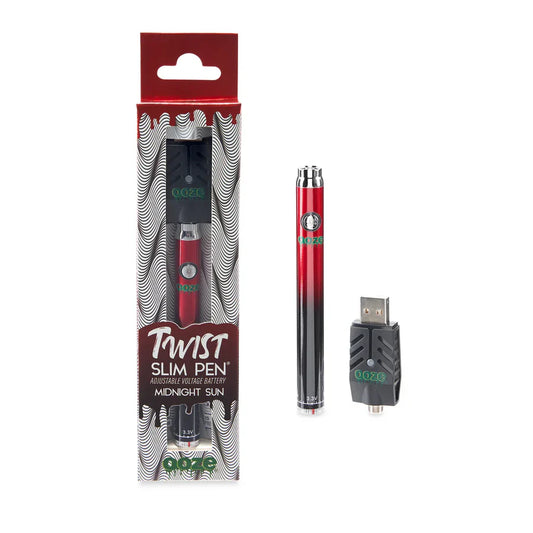 OOZE Twist Slim Pen Adjustable Voltage Battery Midnight Sun with Packaging