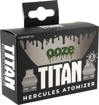 OOZE Titan Replacement Atomizer 2pk Gunmetal Packaging