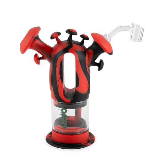 OOZE TRIP PIPE SILICONE BUBBLER Black/Red