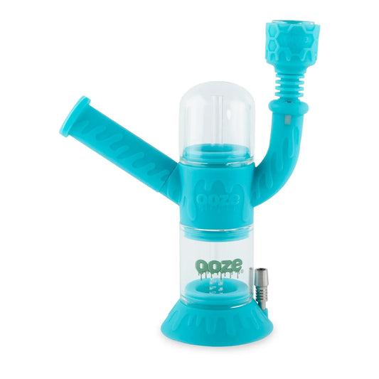 Ooze Cranium Silicone Water Pipe & Nectar Collectors Aqua Teal