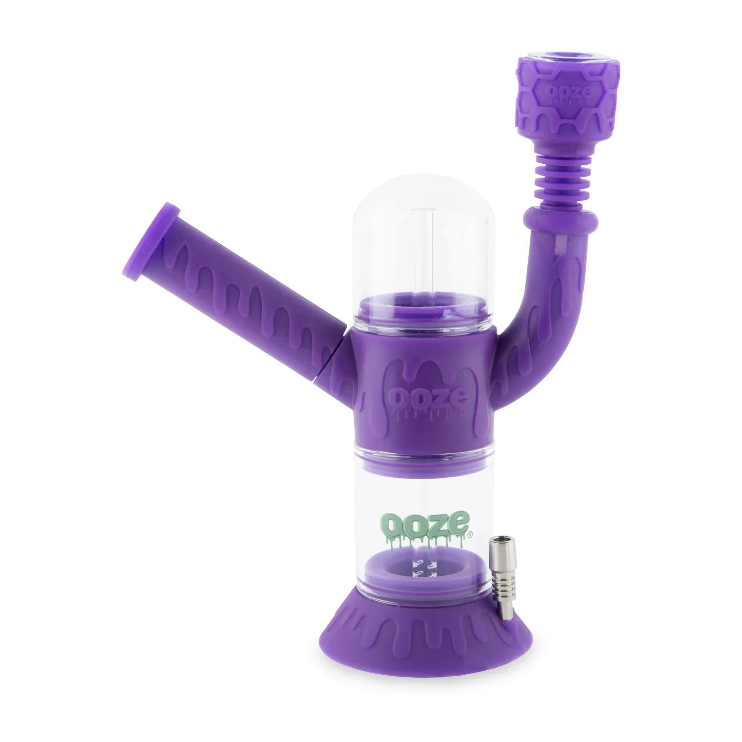 Ooze Cranium Silicone Water Pipe & Nectar Collectors Ultra Purple