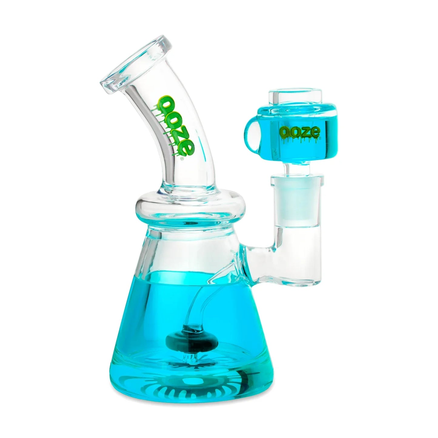 Ooze Glyco Glycerin Chilled Glass Water Pipe Aqua Teal