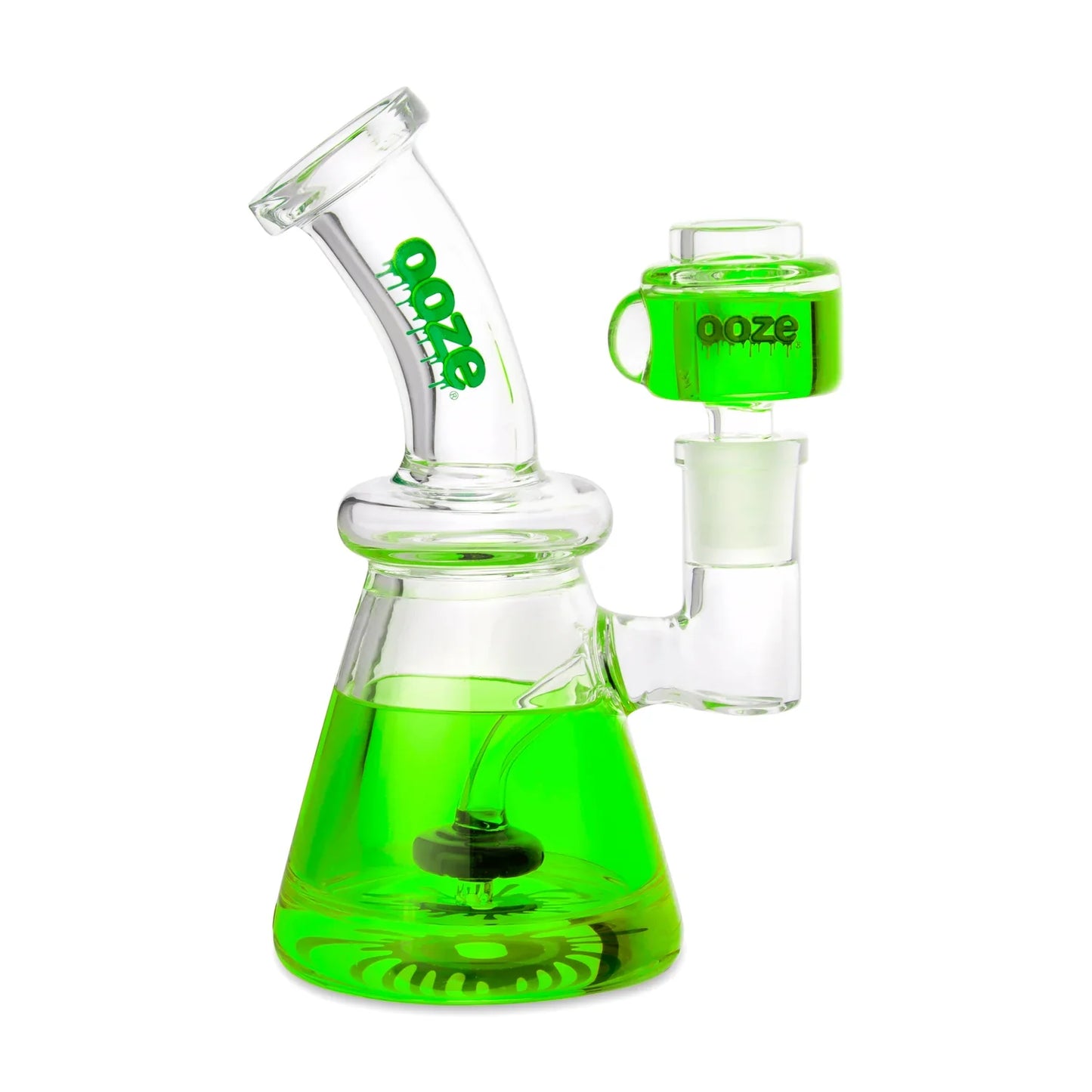 Ooze Glyco Glycerin Chilled Glass Water Pipe Slime Green