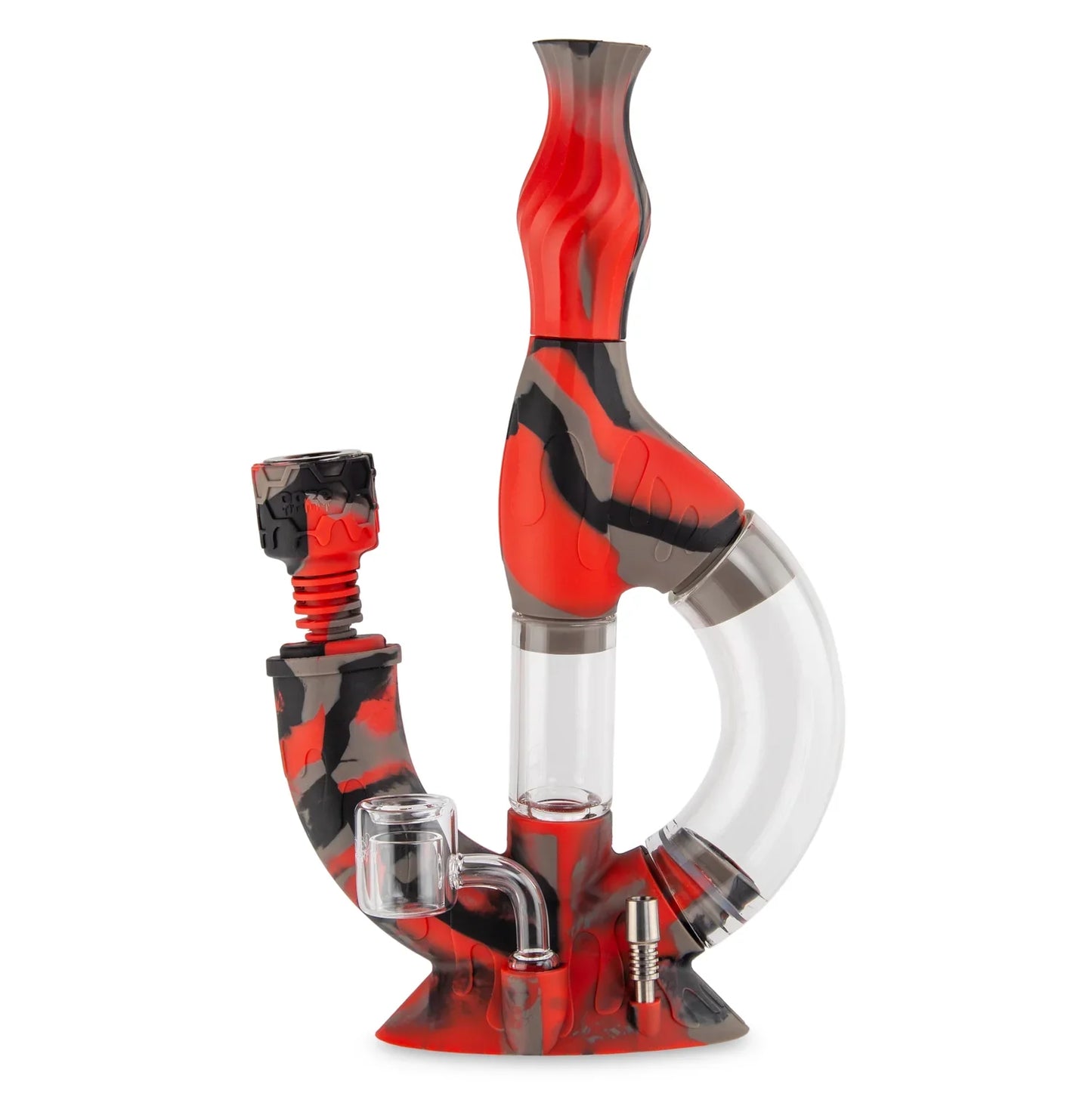 Ooze Echo Silicone Water Pipe & Nectar Collector Ultra Midnight
