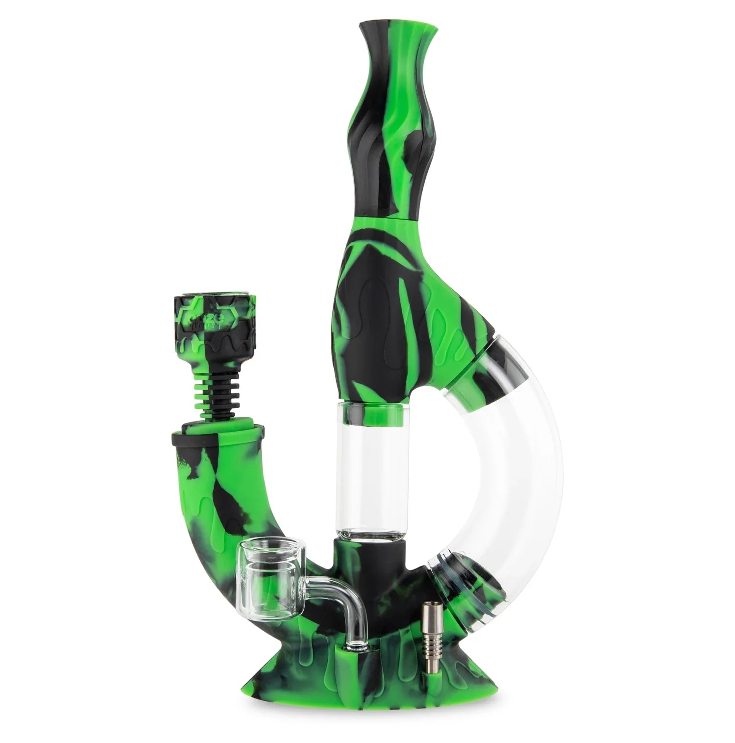 Ooze Echo Silicone Water Pipe & Nectar Collector Chameleon