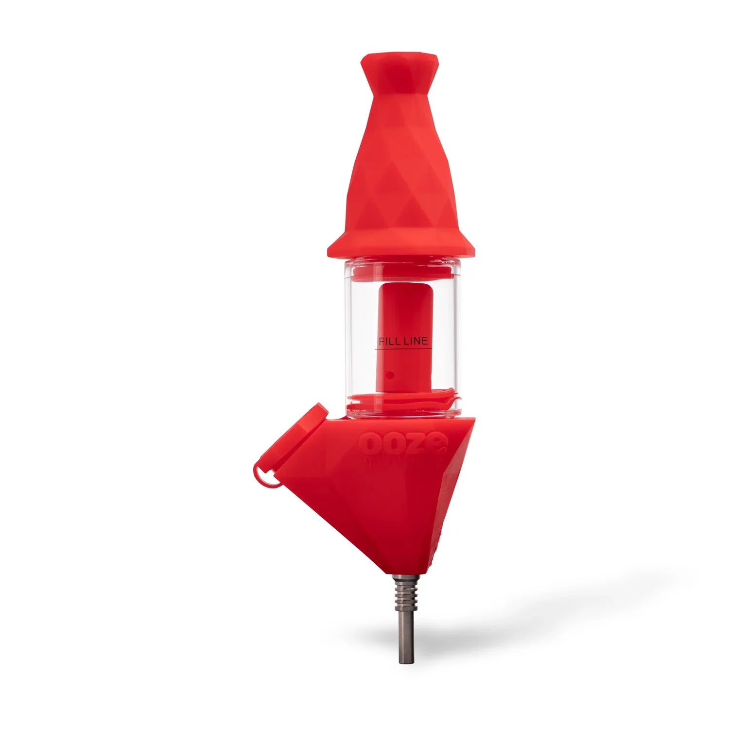 Ooze Bectar Silicone Water Pipe & Nectar Collector Scarlet