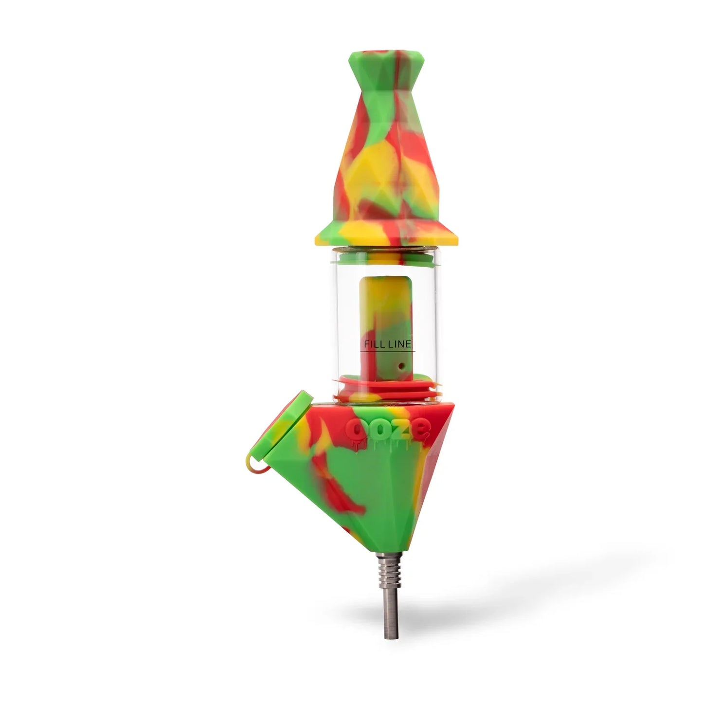Ooze Bectar Silicone Water Pipe & Nectar Collector Rasta