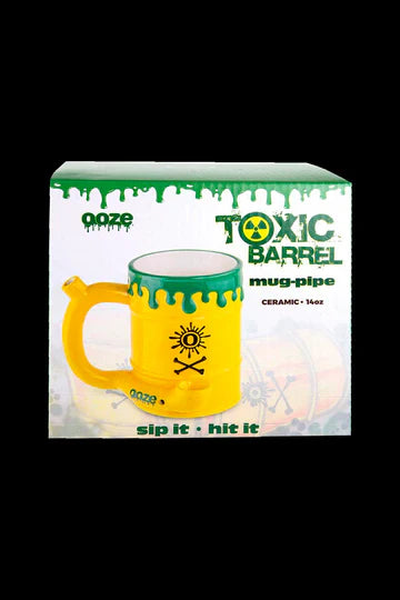 OOZE CERAMIC MUG Toxic Waste Barrel Packaging