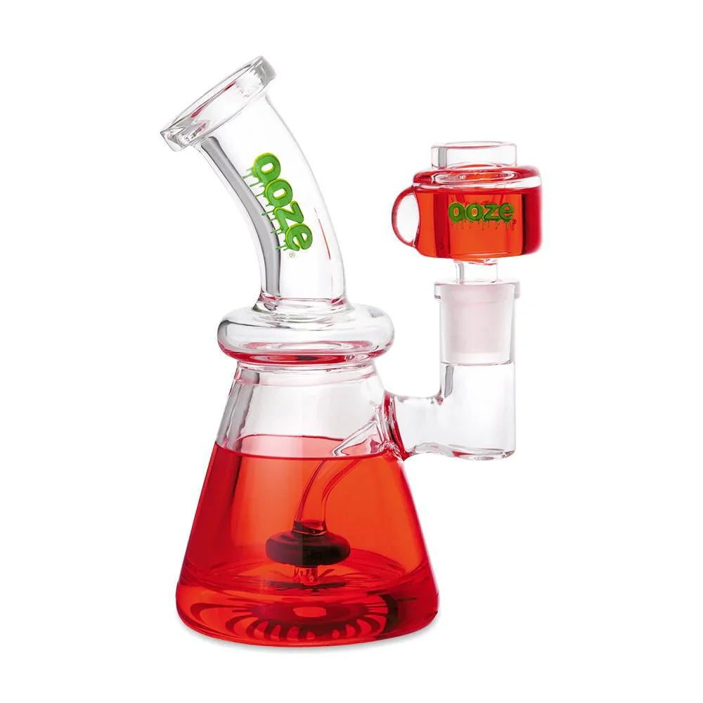 Ooze Glyco Glycerin Chilled Glass Water Pipe Scarlet