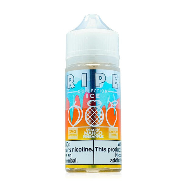 Vape 100 Ripe Series E-Liquid 100mL (Freebase) Peachy Mango Pineapple ICE