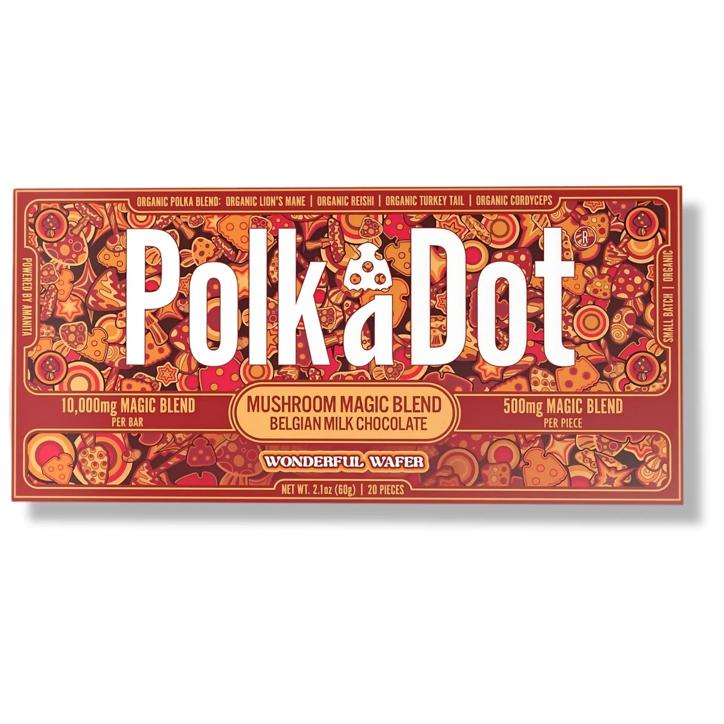 Polk A Dot Chocolate Bar 10ct Wonderful Wafer Packaging