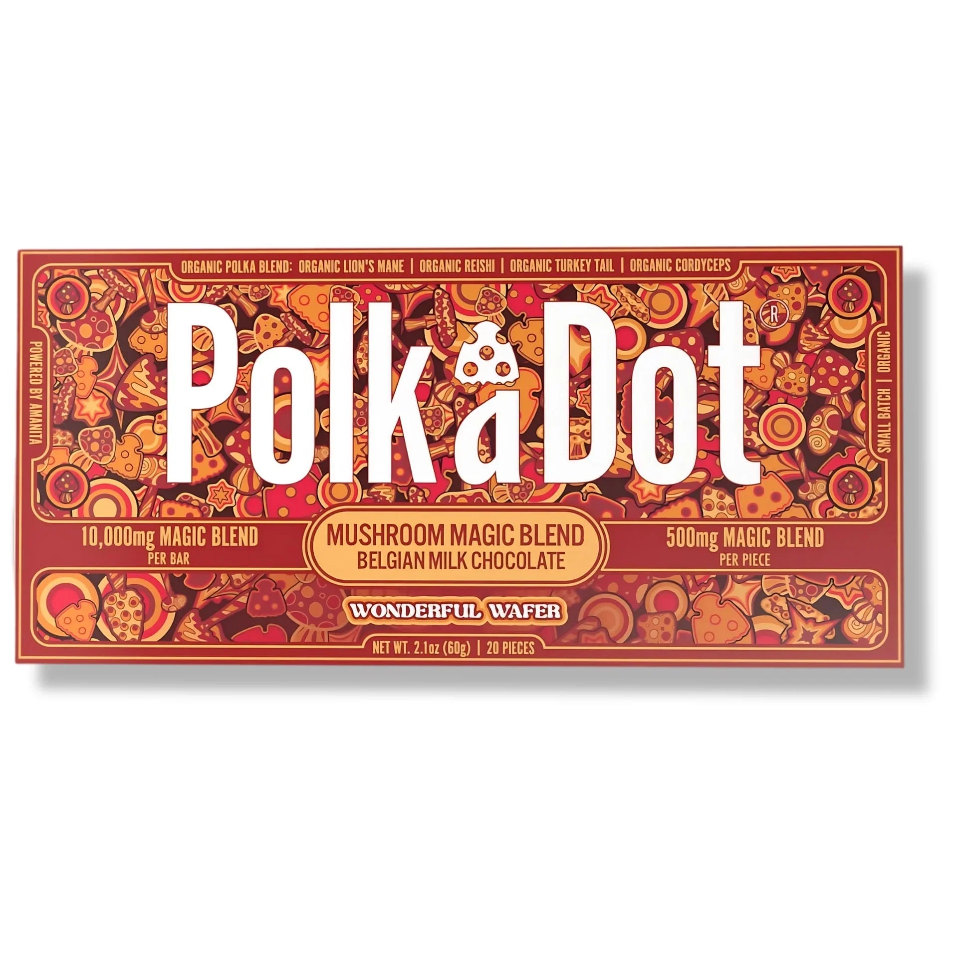 Polk A Dot Chocolate Bar 10ct Wonderful Wafer Packaging