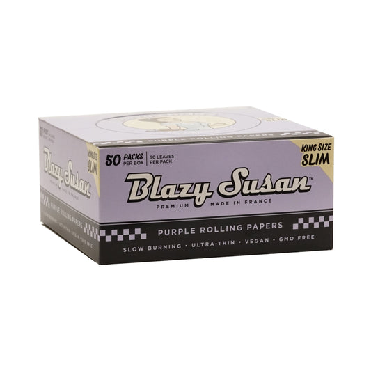 Blazy Susan Purple Rolling Papers King Size Slim 50pk with packaging
