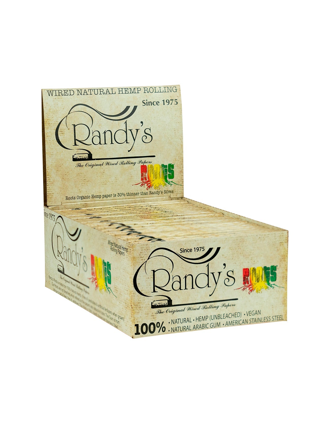 Randy’s Roots Papers 77mm 25 Box