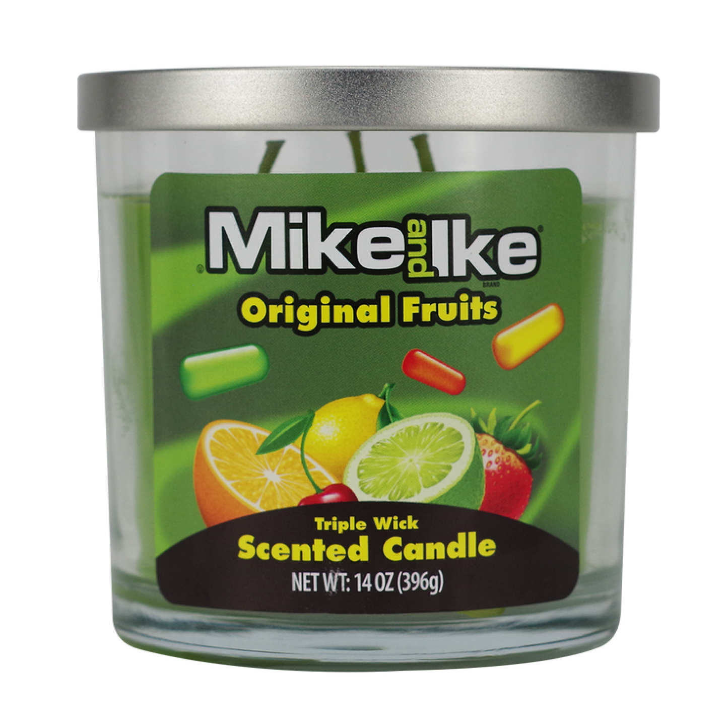 Candy Candle Triple Wick Sweet Tooth Candle Mike and Ike Original Fruit