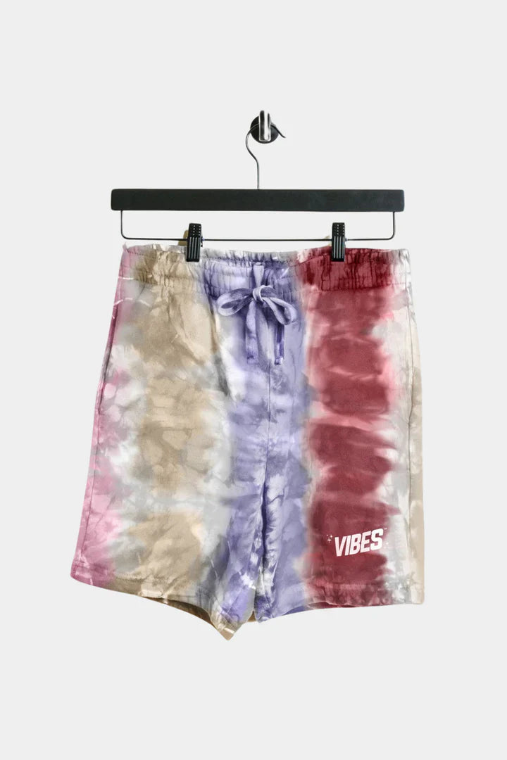 Vibes Vibe Trible Striped Tie Dye Shorts