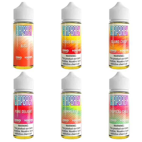 Saveurvape ClapBack TFN Series E-Liquid 100mL Freebase | Group Photo