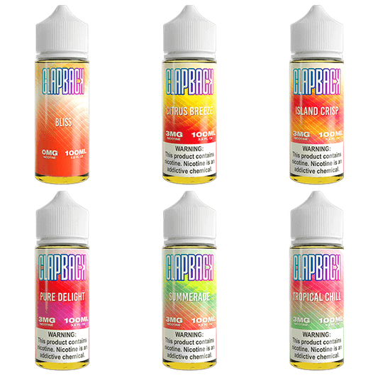 Saveurvape ClapBack TFN Series E-Liquid 100mL Freebase | Group Photo