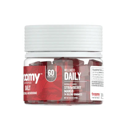 Troomy Mushroom Gummies 15ct Daily Strawberry Mango