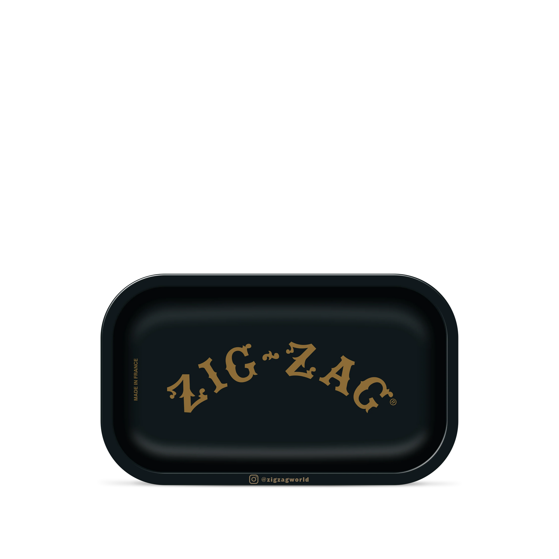 Zig-zag Small Rolling Tray Black