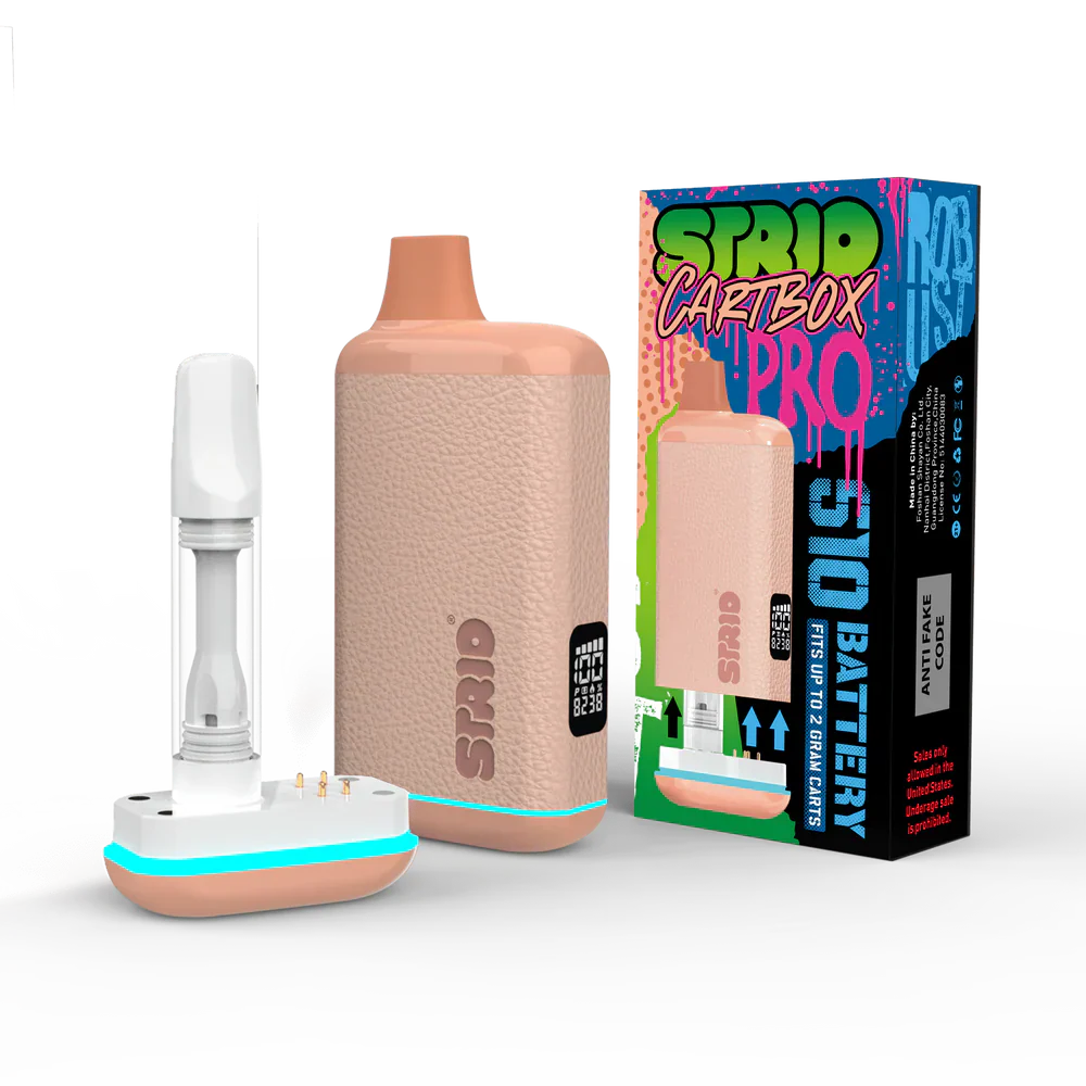 Strio Cartbox Pro W/Screen Flamingo Pink with packaging
