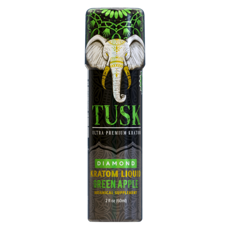 Tusk Kratom Diamond Shot 12pk Green Apple