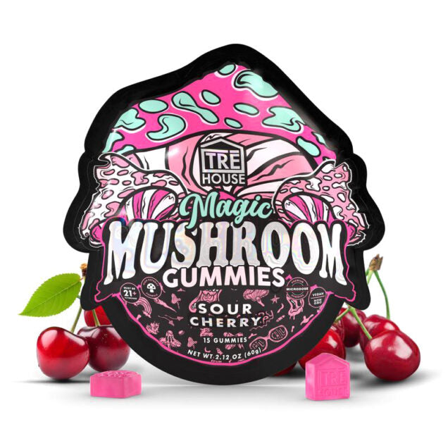Tre House Magic Mushroom Gummies 10Pk Sour Cherry