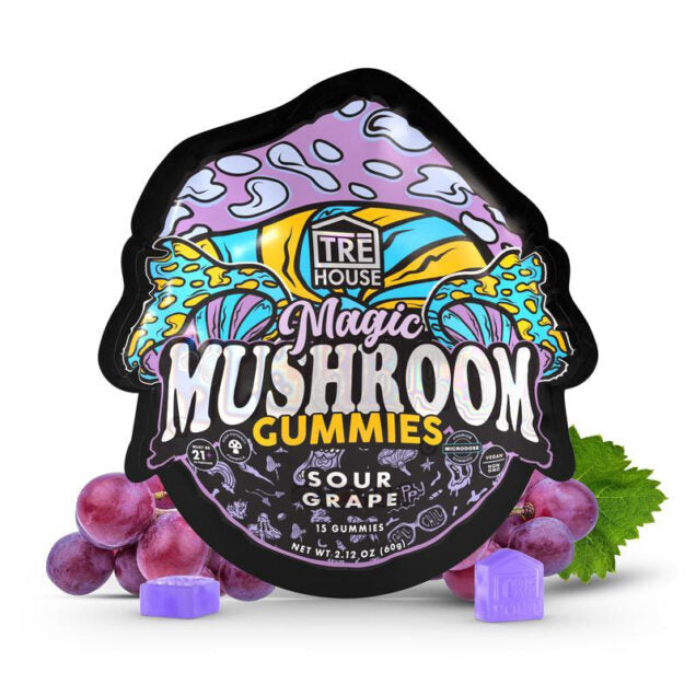 Tre House Magic Mushroom Gummies 10Pk Sour Grape