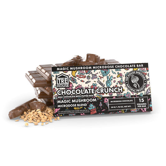 Tre House Microdose Chocolate 10Ct Chocolate Crunch (15 squares per bar)