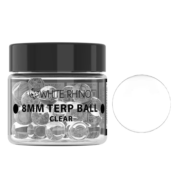 White Rhino Terp Ball 50 PCS Clear 8MM