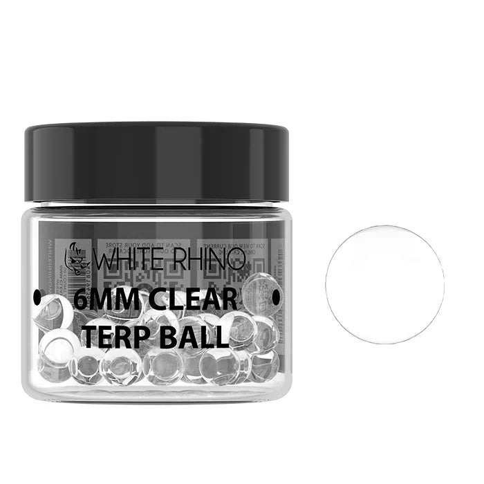 White Rhino Terp Ball 50 PCS Clear 6MM