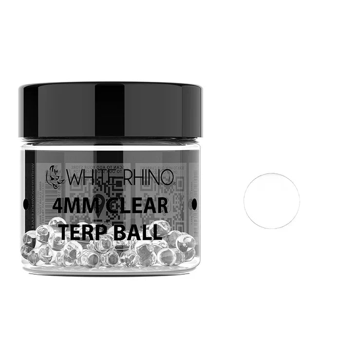 White Rhino Terp Ball 50 PCS Clear 4MM