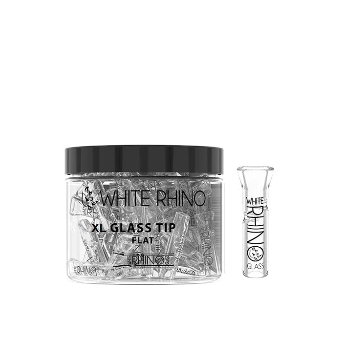 White Rhino Glass Tips XL Flat with packaging