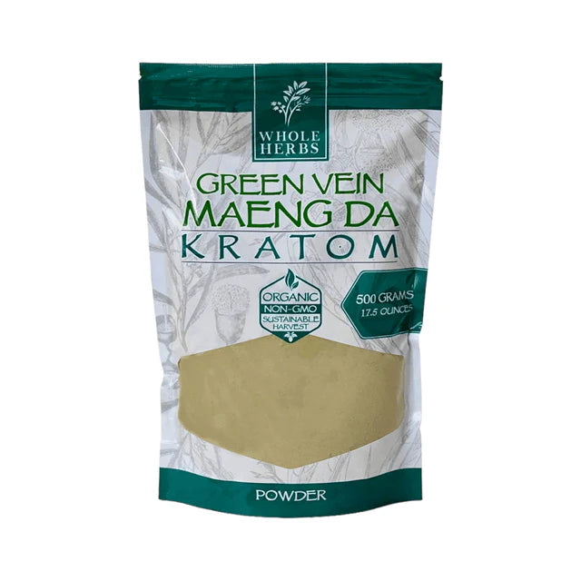 Whole Herbs Kratom 500g Green Vein Maeng Da