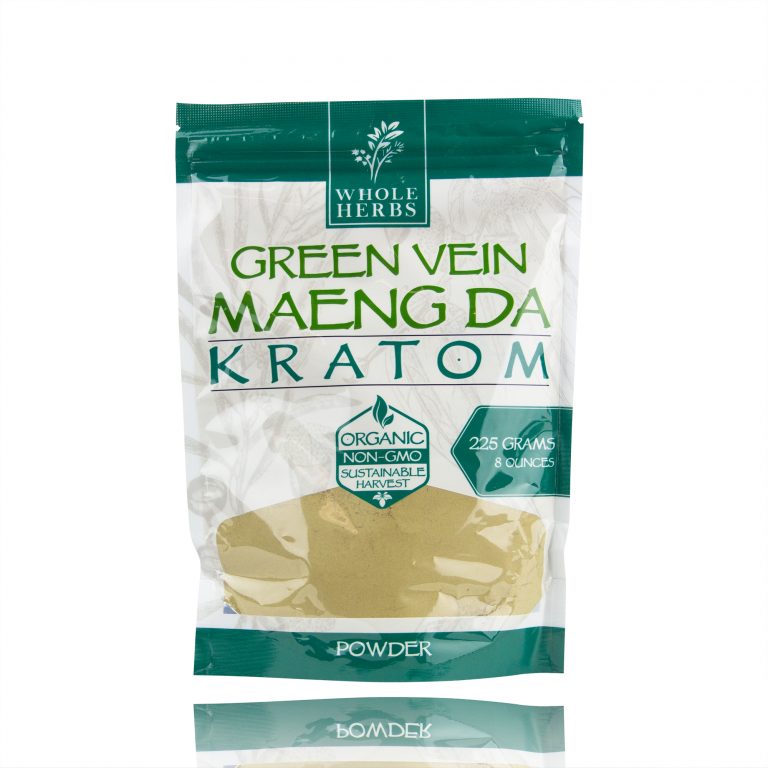 Whole Herbs Kratom 225g Green Vein Maeng Da