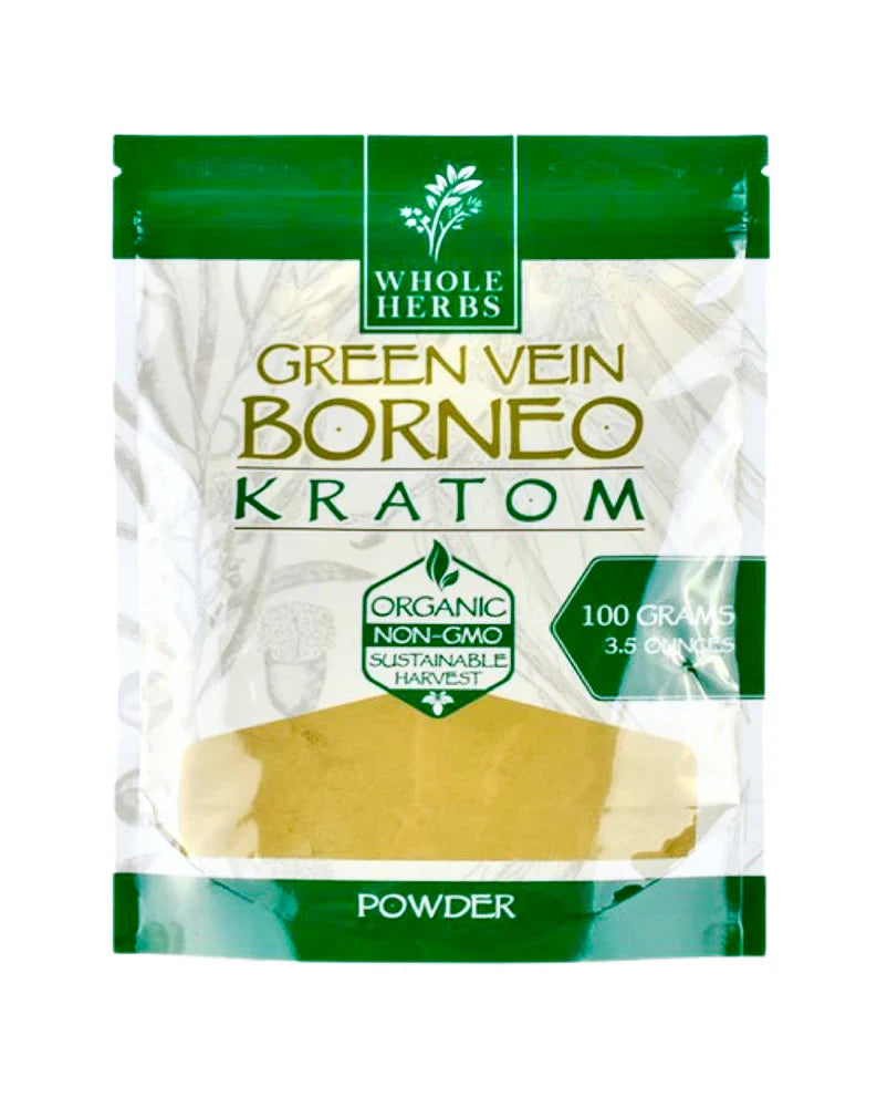 Whole Herbs Kratom 100g Green Vein Borneo